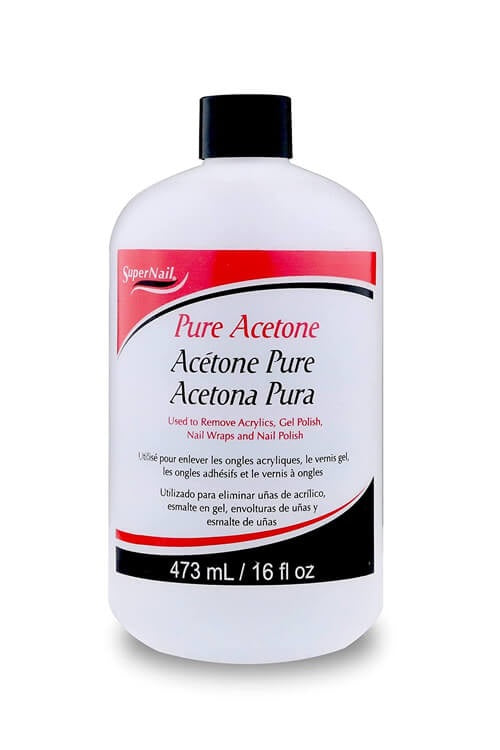 Pronto 100% Pure Acetone - Quick, Professional Nail Polish Remover - For  Natural, Gel, Acrylic, Sculptured Nails (8 FL. OZ.)